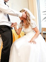 A hot bride and her husband having wild hot pissing groupsex